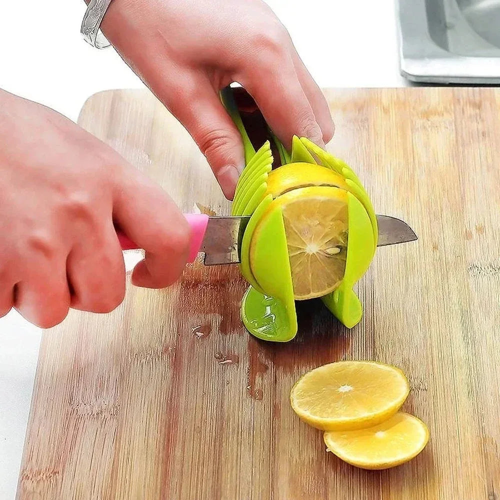 Stainless Steel Handheld Tomato & Lemon Slicer