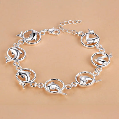 925 Sterling Silver Beaded Bracelet