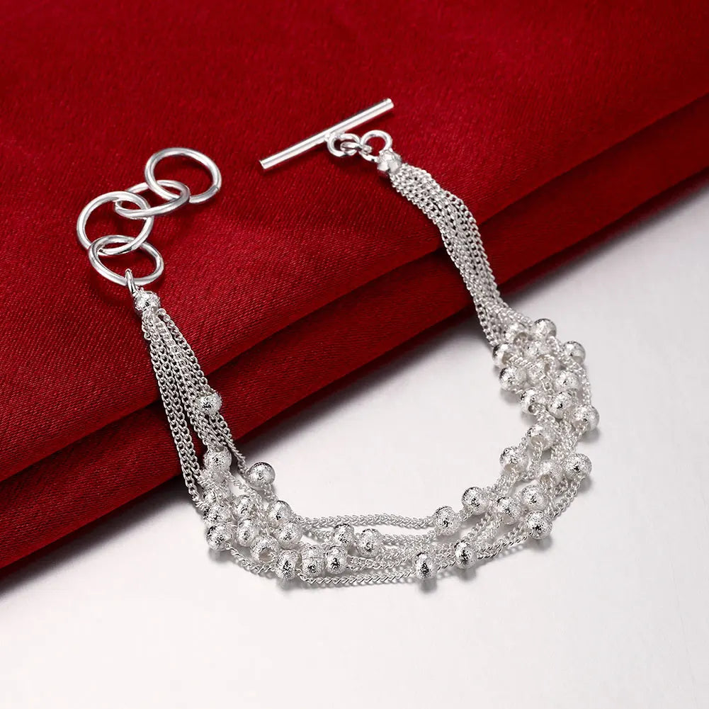 925 Sterling Silver Rope Chain Bracelet