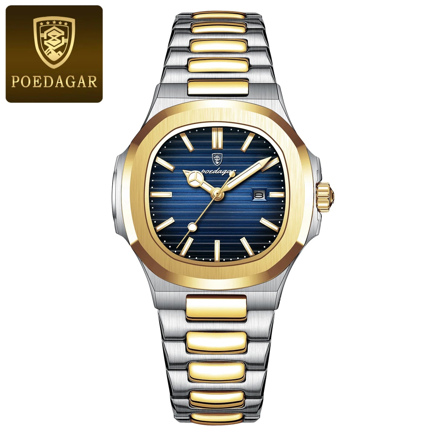 POEDAGAR Women's Luxury Square Watch