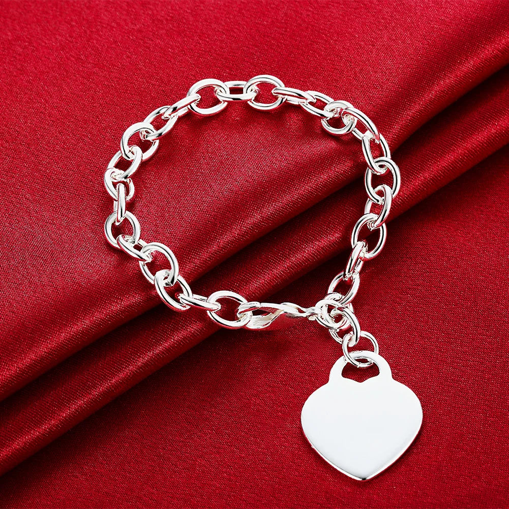 925 Sterling Silver Rope Chain Bracelet