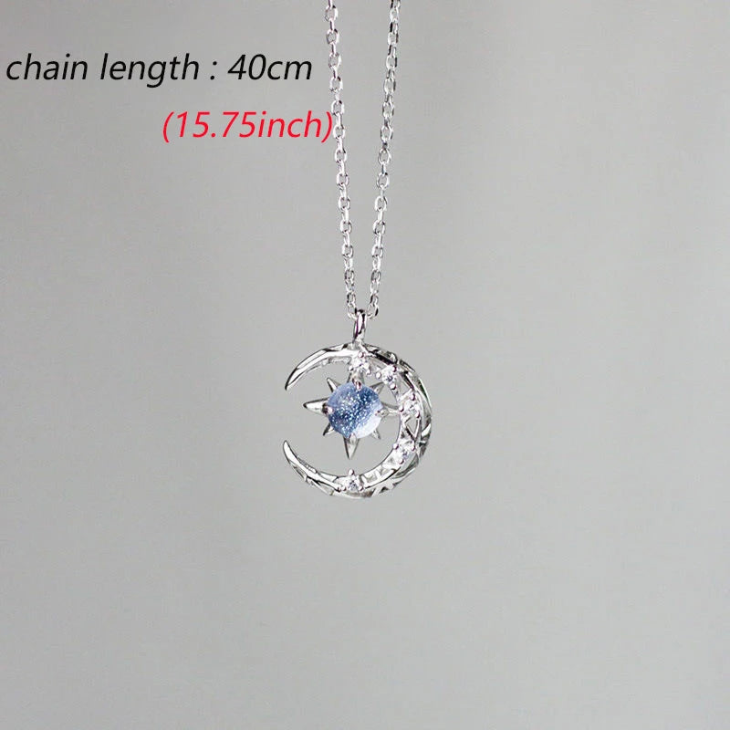 Star Moon Pendant Necklace