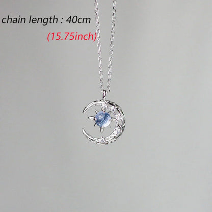 Star Moon Pendant Necklace