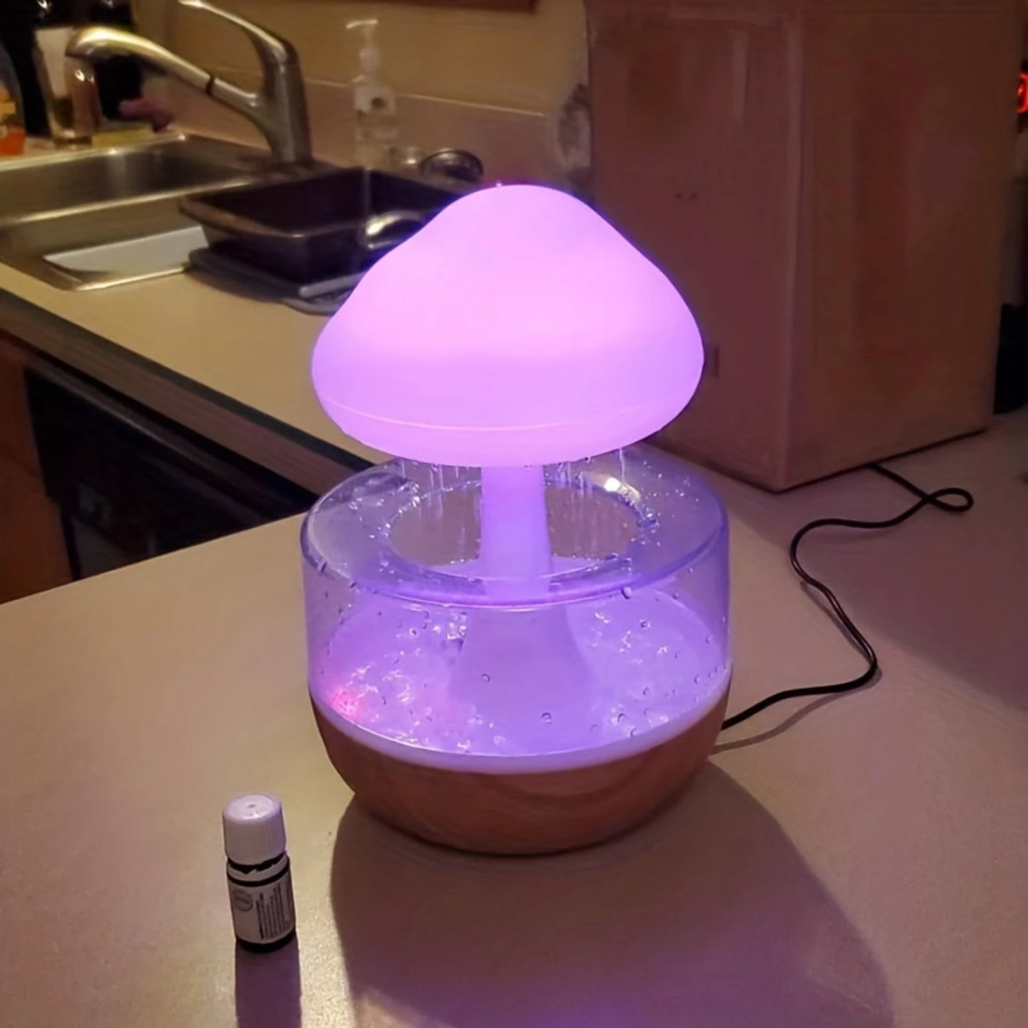 Seven-Color Cloud Rain Mushroom Light