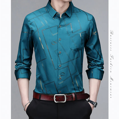 Men’s Wrinkle-Resistant Printed Shirt