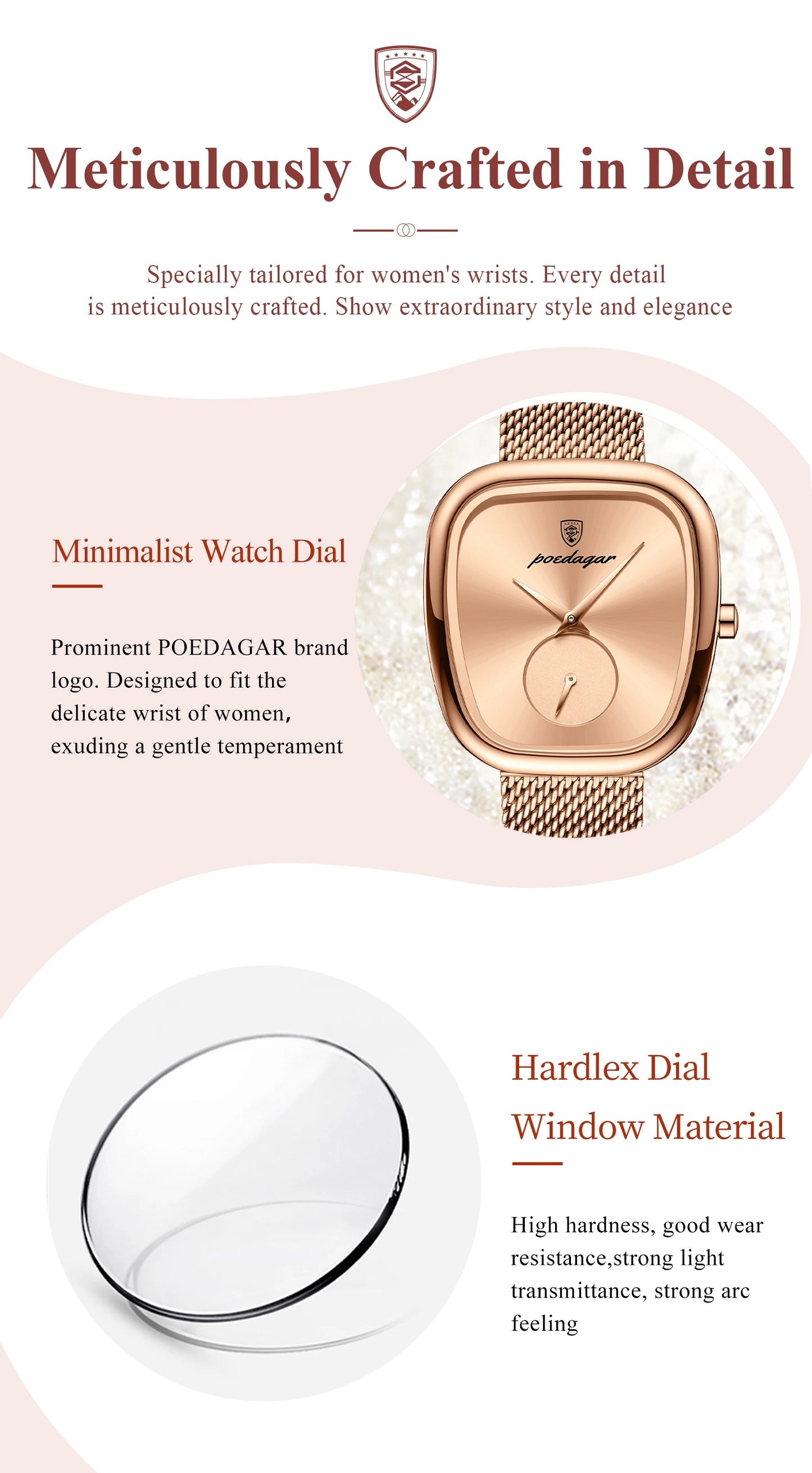 Women's Elegant Mesh Watch