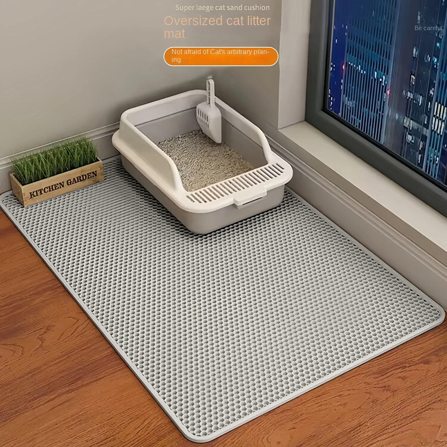 Non-Slip Waterproof Cat Litter Mat