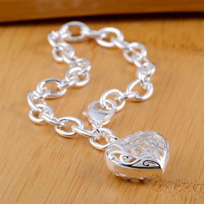 925 Sterling Silver Rope Chain Bracelet