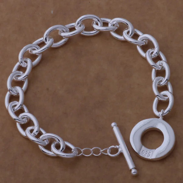 925 Sterling Silver Beaded Bracelet