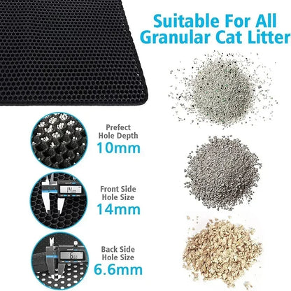 Non-Slip Waterproof Cat Litter Mat