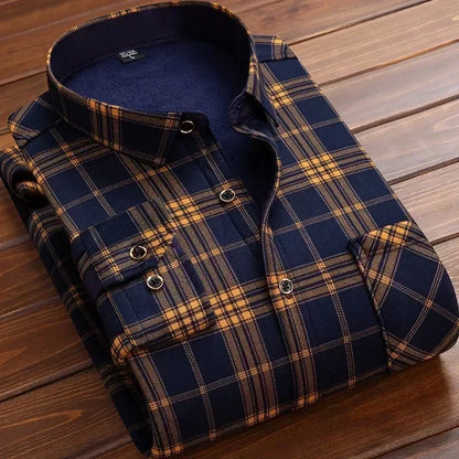 2025 Men's Warm Plaid Shirt