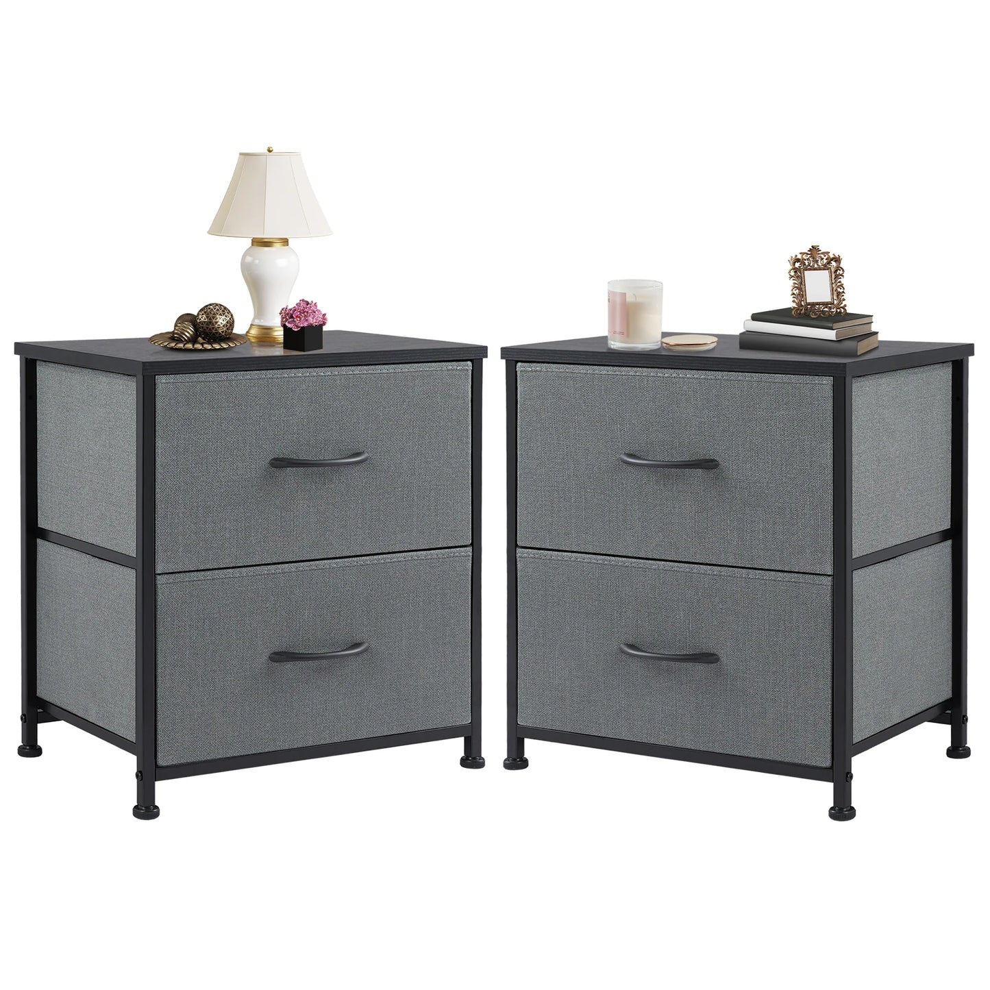 Modern Bedside Table with Storage for Bedroom