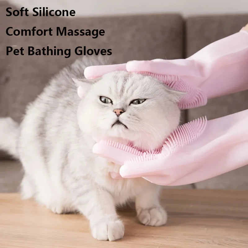 Pet Grooming Silicone Glove