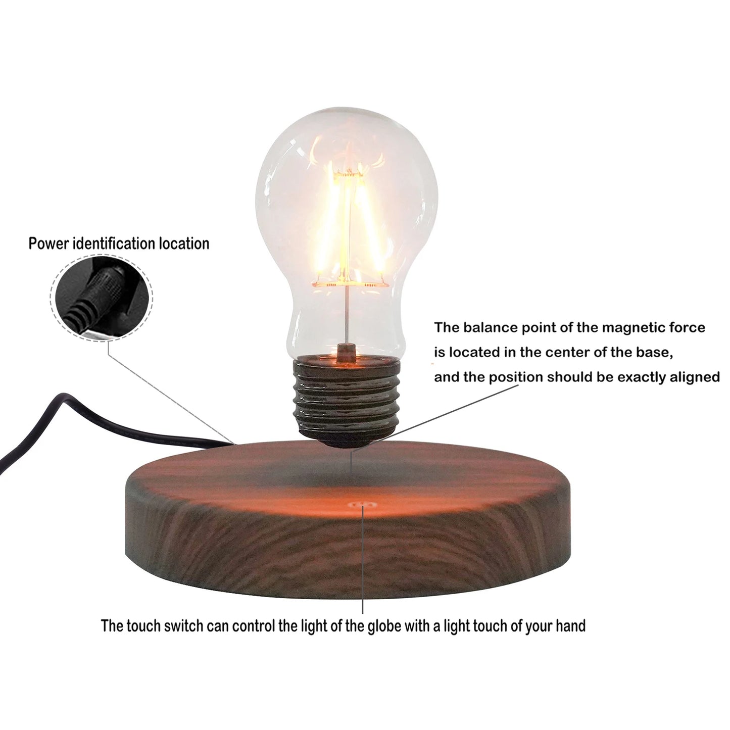 Magnetic Levitating Light Bulb