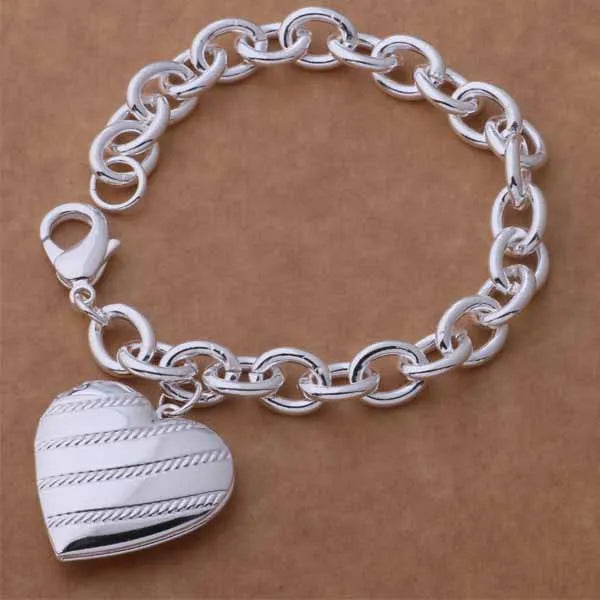 925 Sterling Silver Beaded Bracelet