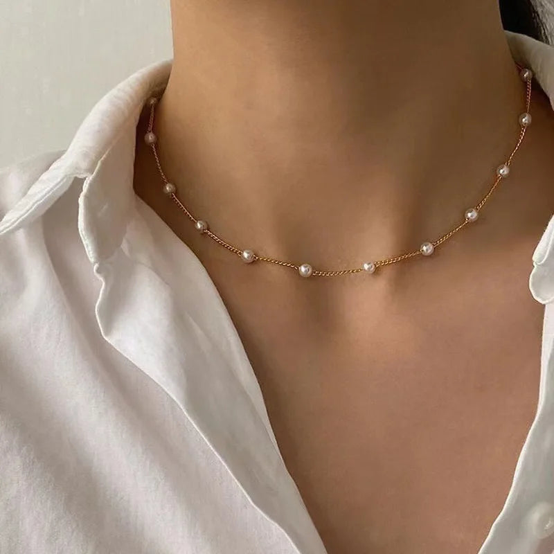 FTCY 3pcs Pearl Necklace Set