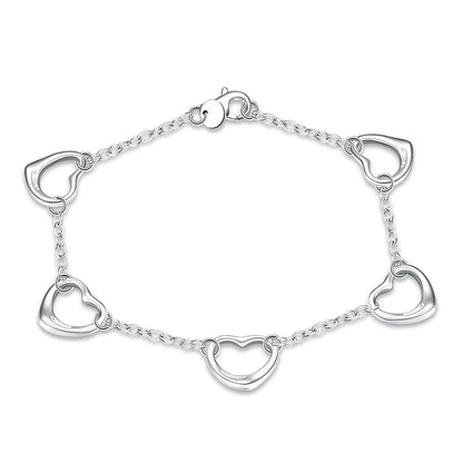 925 Sterling Silver Rope Chain Bracelet