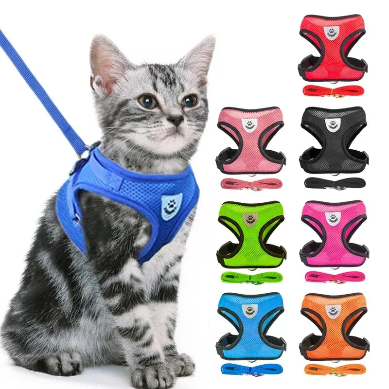 Adjustable Cat Harness Vest