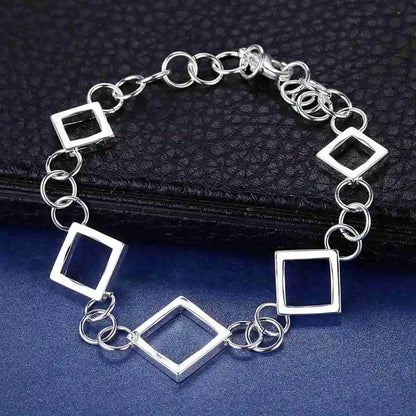 925 Sterling Silver Beaded Bracelet