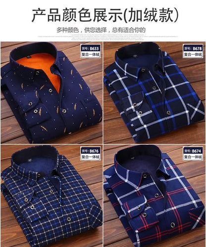 2025 Men's Warm Plaid Shirt