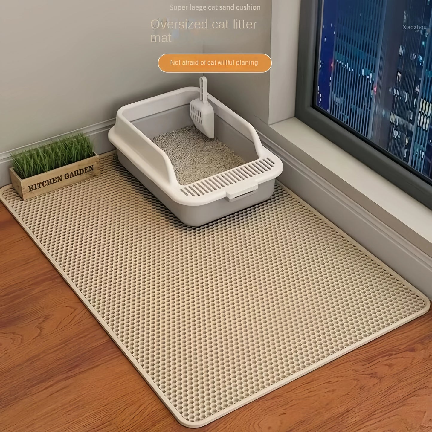 Non-Slip Waterproof Cat Litter Mat