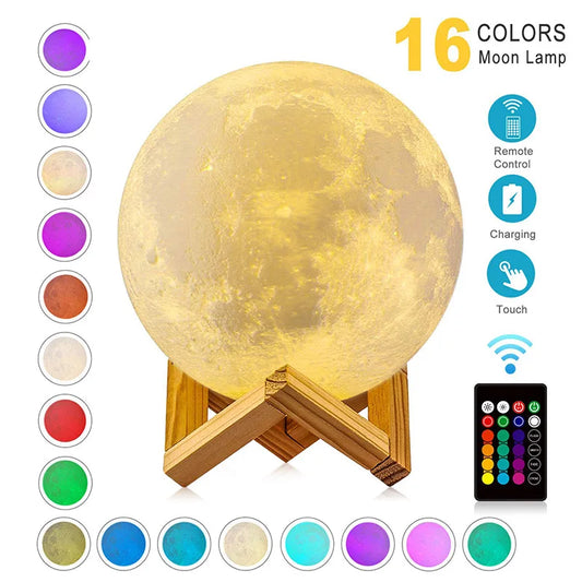 Moon Lamp – Rechargeable LED Night Light