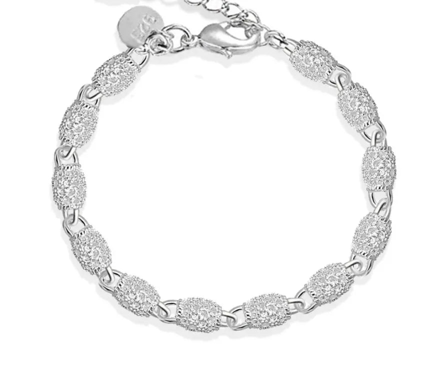 925 Sterling Silver Rope Chain Bracelet