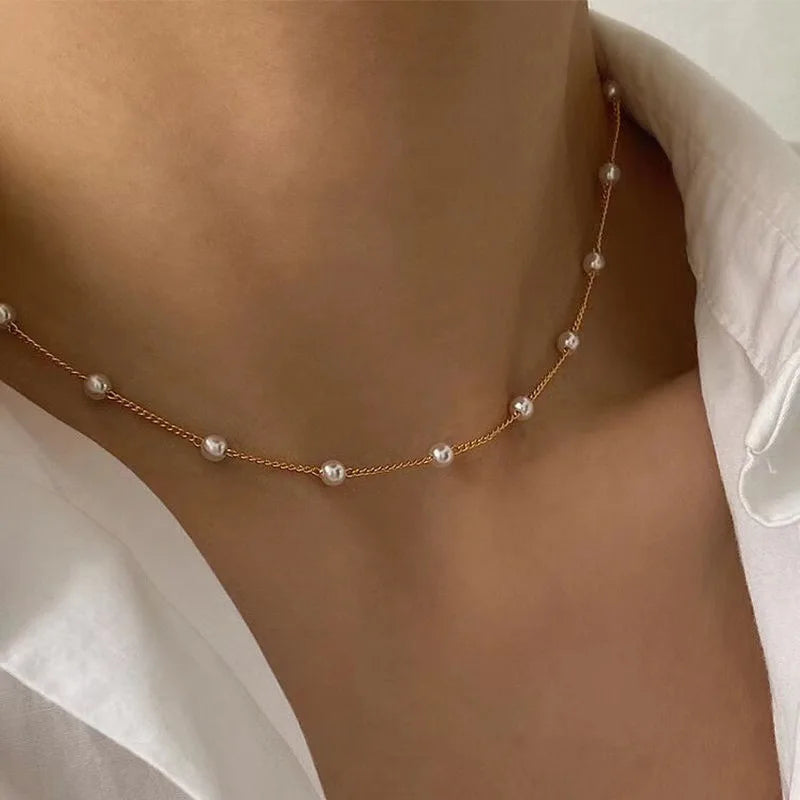 FTCY 3pcs Pearl Necklace Set