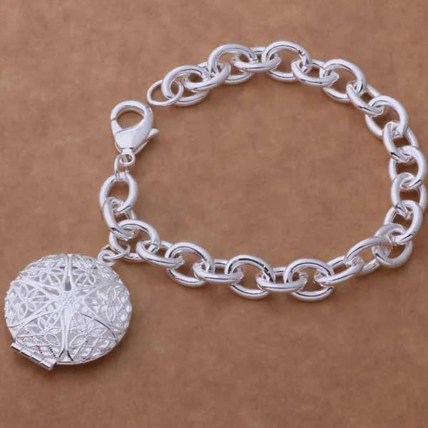 925 Sterling Silver Beaded Bracelet