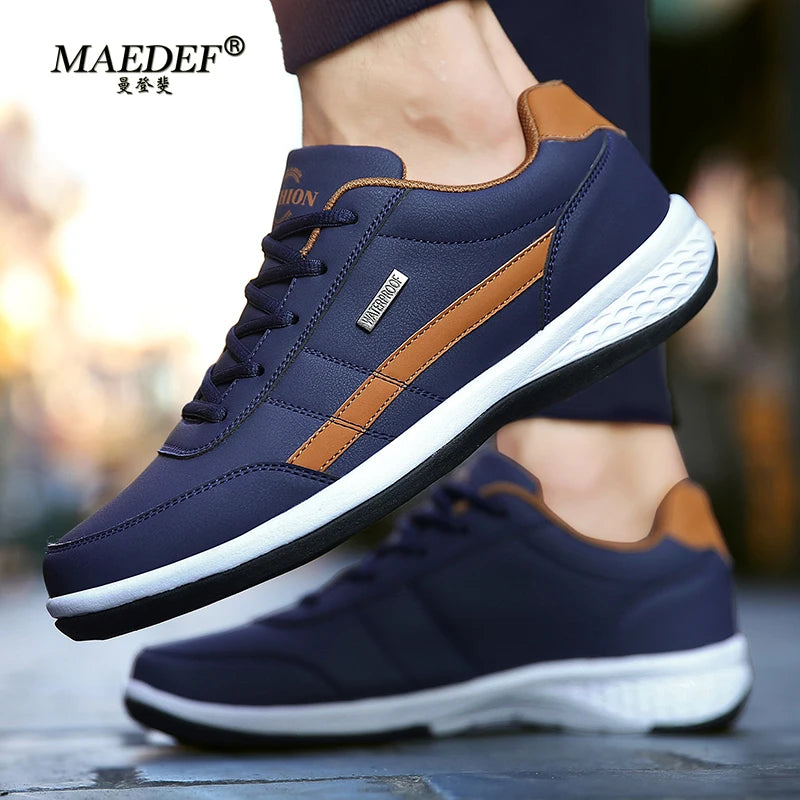 MAEDEF Men’s Leather Sneakers