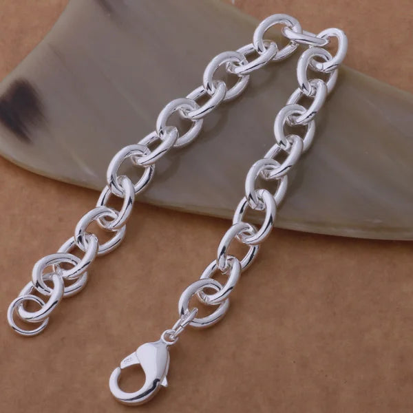 925 Sterling Silver Beaded Bracelet