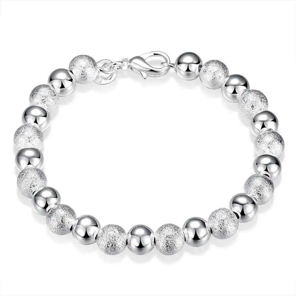 925 Sterling Silver Rope Chain Bracelet