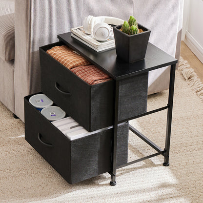 Modern Bedside Table with Storage for Bedroom