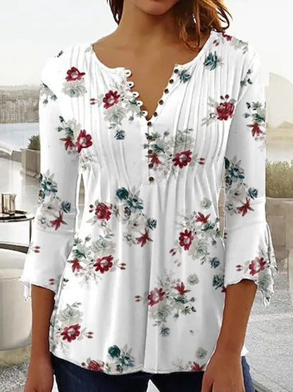 Casual Loose Printed Shirt