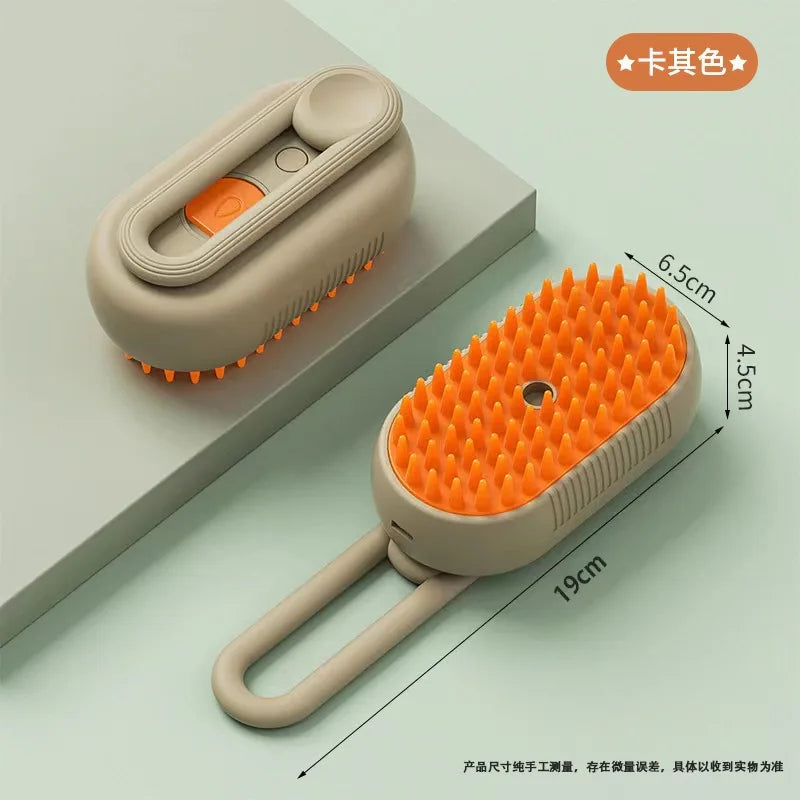 3-in-1 Electric Pet Steamy Brush