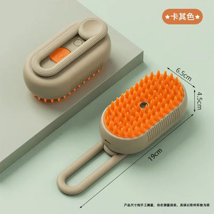 3-in-1 Electric Pet Steamy Brush