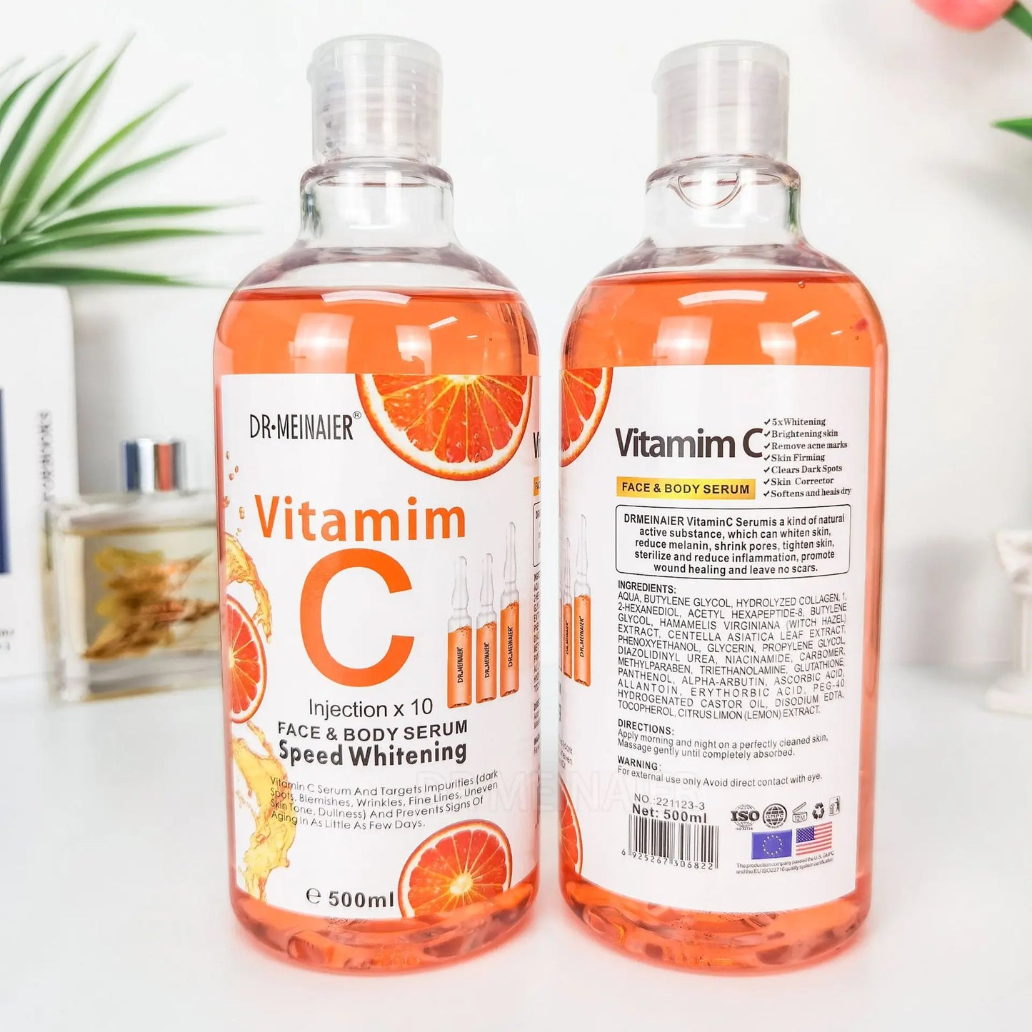 500ml Vitamin C & Hyaluronic Acid Face Serum