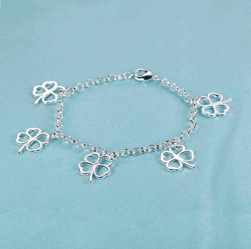 925 Sterling Silver Beaded Bracelet