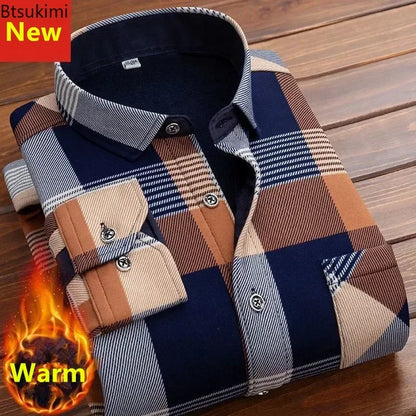 2025 Men's Warm Plaid Shirt