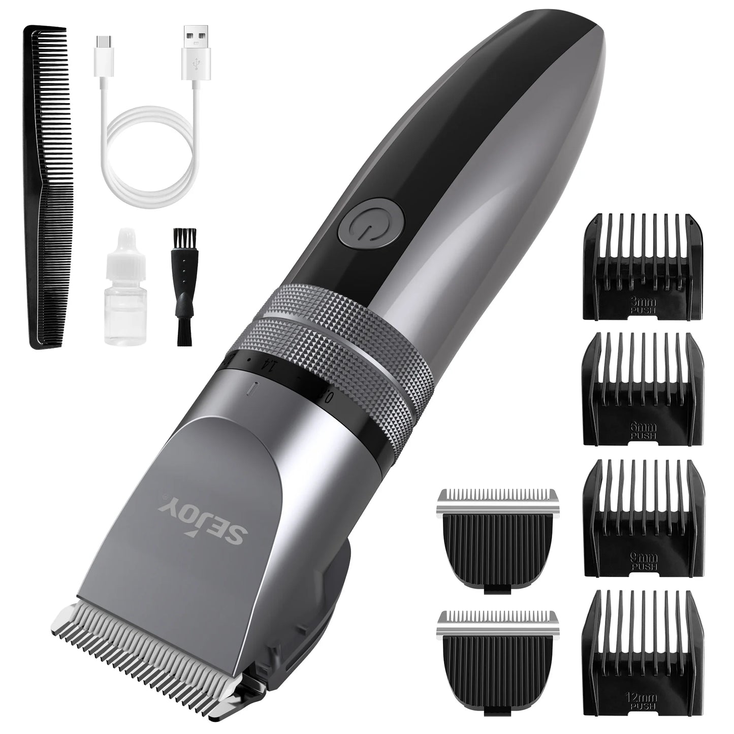 USB Rechargeable Beard & Hair Trimmer for Men