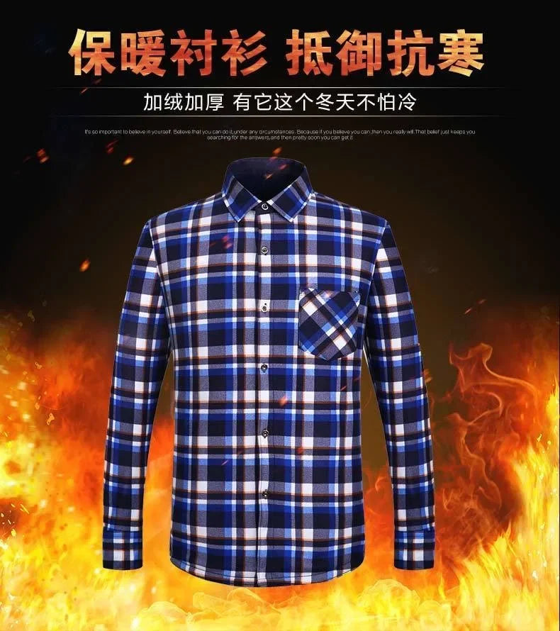 2025 Men's Warm Plaid Shirt