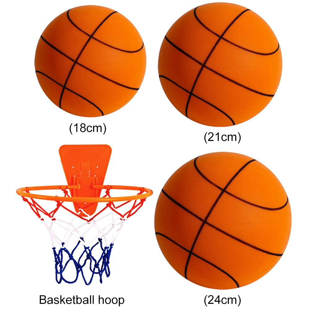 Indoor Silent Basketball – Soft Foam Mute Ball for Kids & Adults