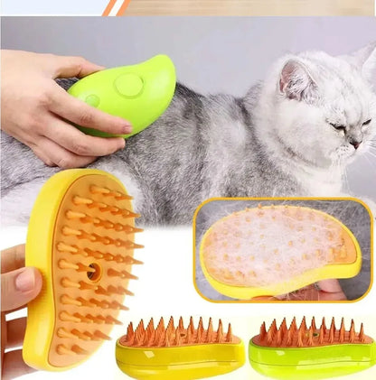 3-in-1 Electric Pet Steamy Brush