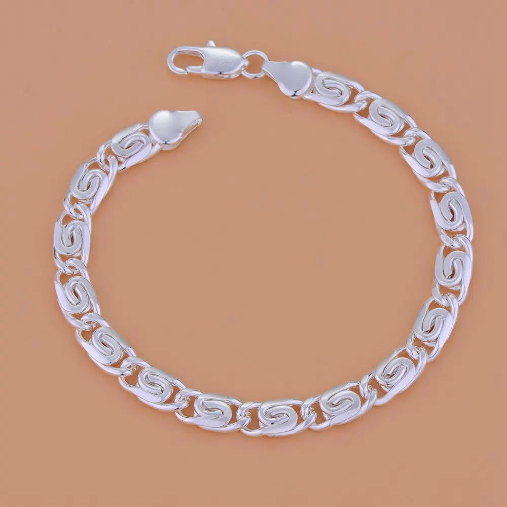 925 Sterling Silver Beaded Bracelet