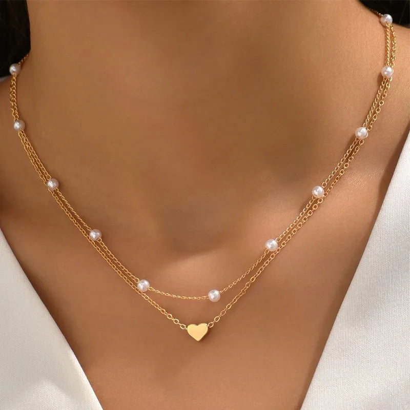 FTCY 3pcs Pearl Necklace Set