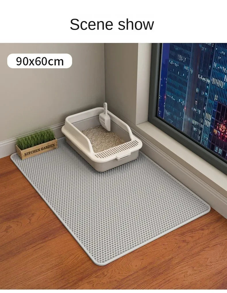 Non-Slip Waterproof Cat Litter Mat