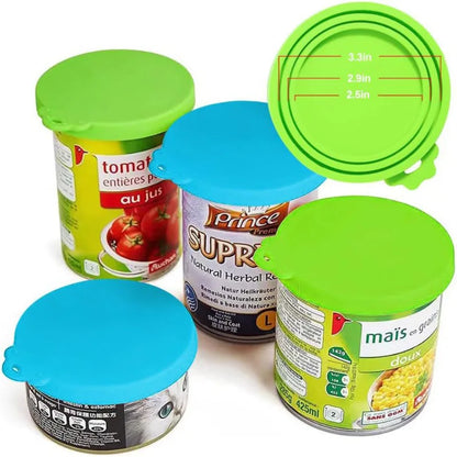 2pcs Pet Food Can Lid & Spoon Set