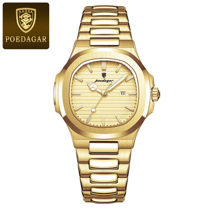 POEDAGAR Women's Luxury Square Watch