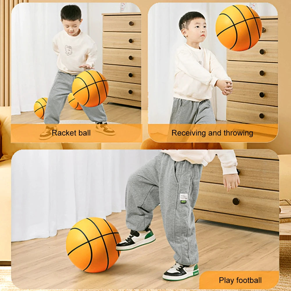 Indoor Silent Basketball – Soft Foam Mute Ball for Kids & Adults