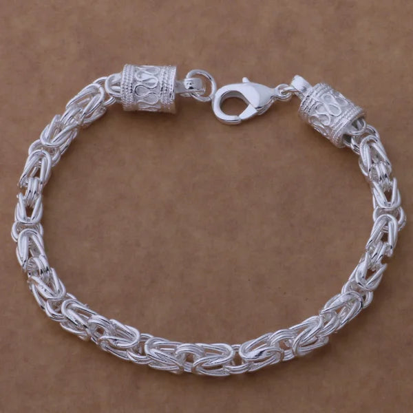 925 Sterling Silver Beaded Bracelet